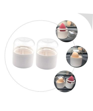 FRCOLOR 8 Pcs Beauty Egg Holder Portable Cotton Pad Case & Makeup Sponge Stand for Travel | Esponjas Para Maquillaje - Buy Online on GoSupps.com