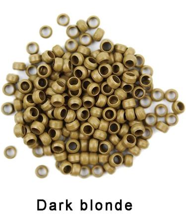 200pcs 2.5mm Copper Nano Rings Beads Hair Extension Nano Rings Beads (Dark Blonde) 200pcs Dark blonde - Buy Online on GoSupps.com