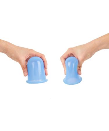 3 Piece Medical Silicone Fuchsi Cupping Glasses Set | Anti-Cellulite & Wrinkle Therapy | Includes Storage Bag | Body & Face Massage - Buy Online on GoSupps.com