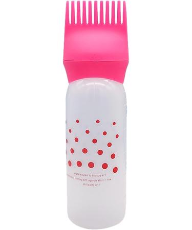 Root Comb Applicator Bottle - Hair Oiling Applicator Bottle with Graduated Scale Hair Oiling Applicator Bottle Hair Dye Brush Bottle for Hair Dyeing Red - Buy Online on GoSupps.com