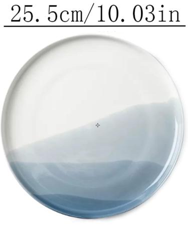 Serving Plates Ceramic Dinner Plates Dish Plates Household Kitchens Restaurants Round Plates Steak Plates Dessert Plates Regular Dinner Plates Plain Plates for Appetizer Dinner and Desserts (Color Medium D - Buy Online on GoSupps.com
