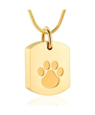 Memorial Jewelry personalized ashe necklace for dog - custom photo & text pet ash necklace pet/dog urn necklace for ash dog ash keeper hen chain gold