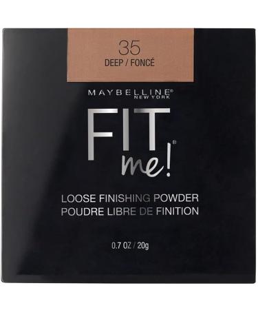 Maybelline New York Fit Me Matte + Poreless Liquid Foundation Makeup Coconut 1 fl. oz. and Loose Finishing Powder Deep 0.7 Oz - Buy Online on GoSupps.com
