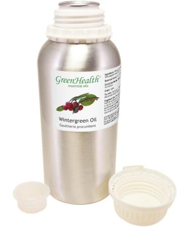 Wintergreen Essential Oil 16 fl oz - 100% Pure & Uncut Aluminum Bottle | GreenHealth - Shop Internationally - Buy Online on GoSupps.com