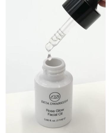Rose Glow Facial Oil - Hydrating Antioxidant with Rose Extracts Jojoba Oil & Vitamin E | Vegan & Cruelty-Free | 0.60 fl. oz - Buy Online on GoSupps.com