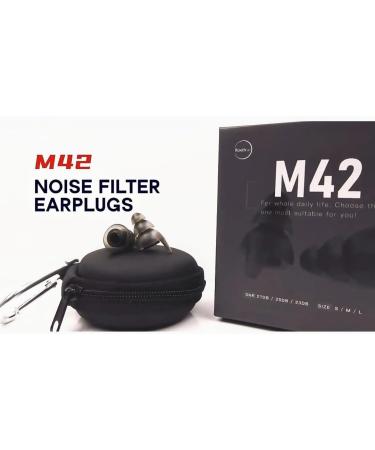 High Fidelity M42 Silicone Noise Cancelling Earplugs - Perfect for Concerts Musicians Sleeping and Motorcycles | Noise Reduction & Hearing Protection | Available in 3 Sizes - Buy Online on GoSupps.com