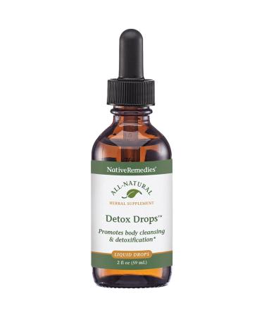 Native Remedies Detox Drops - All Natural Herbal Supplement Promotes Systemic Body Cleansing Toxin Release and Liver Function and Detoxification - 59 mL Detox Drops 1pk