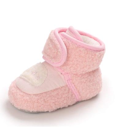 MASOCIO Baby Girls Boys Cute Sheep Booties Infant Soft Sole Crib Pram Prewalker Warm Boots 12-18 Months Pink - Buy Online on GoSupps.com