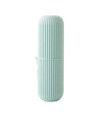 Digjobk toothbrush cup Portable Toothbrush Storage Case Toothpaste Holder Box Organizer HouseHold Storage Cup for Outdoor Travel Bathroom Accessories (Color: Green) 19.5 Green