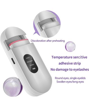Rechargeable Heated Eyelash Curler with LED Display - 3-Level Adjustable Temperature for Stunning Long-Lasting Curls | International Shipping Available - Buy Online on GoSupps.com