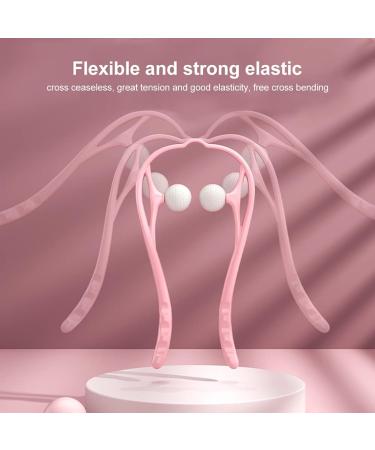Fiacvrs Theracane Trigger Point Massage Device - 360 Rotatable Neck & Shoulder Massager for Muscle Pain Relief (Pink) - Buy Online on GoSupps.com