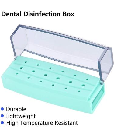 Autoclavable Sterilization Box for Dental Tools - 18 Holes Disinfection Box for Oral Care (Green) - Buy Online on GoSupps.com