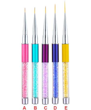 FIOERDTUIE Nail Brush Nails Painting Tool Convenient Fingernail Art Brushes DIY Decoration Accessory Fingernails Pens for Salon Dark blue - Buy Online on GoSupps.com