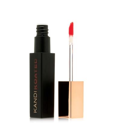 Kandi Koated Liquid Suede Lipstick Come Hither Liquid Matte Lip Color | Intense Color Options Non-Sticky Paraben-Free Cruelty-Free | Beauty & Makeup Come Hither - A Bright Red-Orange