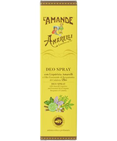  L'Amande L'AMANDE - Men's and Women's Deodorant Spray Alcohol-free Gentle and Natural Deodorant Women Men Children Against Irritation Without Aluminium Salts with Essential Oils and Liquorice Bergamot 100 - Buy Online on GoSupps.com