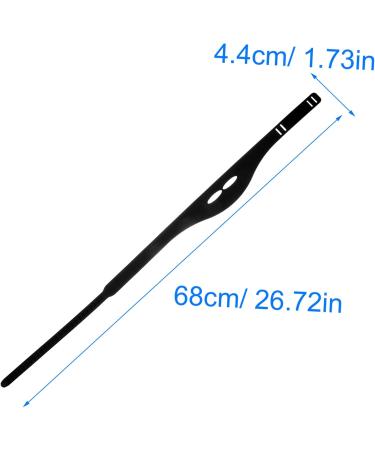 FRCOLOR mens headband tool headbands neckline shaving guide silicone haircut band adjustable hair cutting guide band for shaping mold template barber band arc Silica gel child Scissors 68x4.4cm Black - Buy Online on GoSupps.com