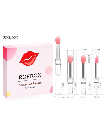 Silicone Lip Brushes Set with Caps for Makeup & Beauty - 8pcs/box - Buy Online on GoSupps.com