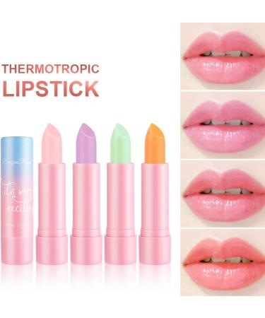 MYBOO Color Changing Lip Balm All-Weather Natural Peach/Grape/Aloe/Carrot Lip Care Balm Long Lasting Moisturising Nourishing Tinted Lipstick (Aloe Vera) - Buy Online on GoSupps.com