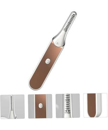 POPETPOP Golden Eyelash Curler Set - 3pcs Heated Lash Curling Tool for Perfect Eyelashes | Mini Eyelash Brush Included - Buy Online on GoSupps.com