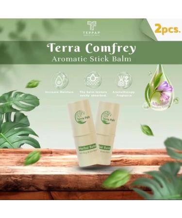 Buy Terra Pafe Comfrey Aromatic Stick Balm - Soothing Relief from Bug Bites (2pcs 0.24oz) - International Shipping Available - Buy Online on GoSupps.com
