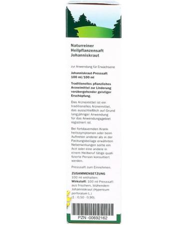 Buy ST. JOHN'S WORT JUICE Schoenenberger 200ml - Organic Herbal Extract for Wellness | Fast International Shipping - Buy Online on GoSupps.com