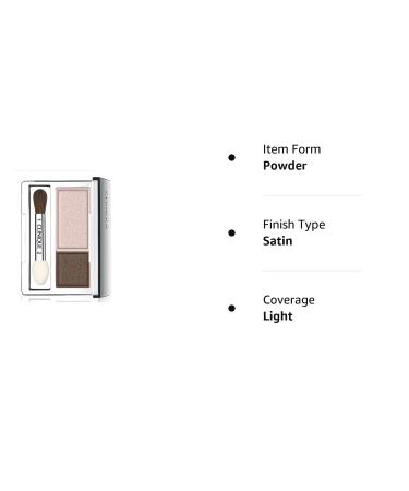 Clinique All About Shadow Duo - Ivory Bisque/Bronze Satin Powder - Buy Online on GoSupps.com