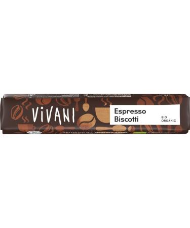  Vivani Vivani Organic Espresso Biscotti Bars (2 x 40g) - Buy Online on GoSupps.com
