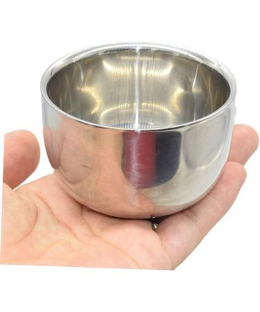 WOONEKY Stainless Steel Impact Bowl - Double Layer Razor Cup for Men | Durable Mixing & Shaving Container - Buy Online on GoSupps.com