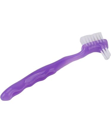 Portable False Teeth Brush for Elderly - Effective Plaque & Dirt Removal | Travel-Friendly Dental Care Gift (Purple - Buy Online on GoSupps.com