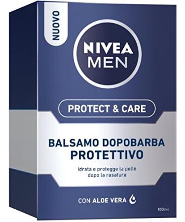 Nivea Men Protect & Care Aftershave - 2x100ml | Soothing Aloe Vera Vitamin E & Pro-Vitamin B5 Moisturizing Balm - International Shipping Available - Buy Online on GoSupps.com