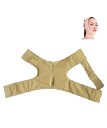 Chin Lipo Compression Garment Post Surgery Neck and Chin Compression Garment Wrap Bandage for Women and Men Tightening Skin Preventing Sagging Brown