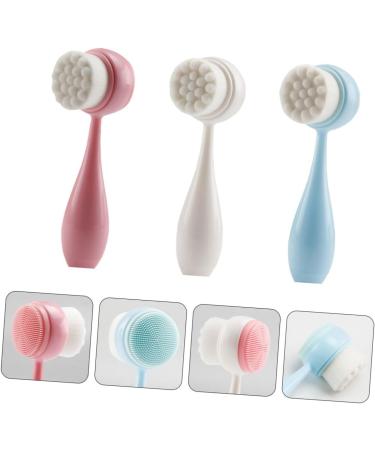 FRCOLOR 3pcs Double-Sided Cleansing Brush Set - Exfoliate & Deep Clean Pores | Facial & Body Scrubber Tool for Radiant Skin - International Shipping - Buy Online on GoSupps.com