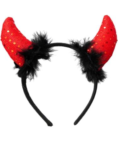 hgnxa Ox Horn Halloween Headband for Womens Girls Daily Wearing Halloween Party Fancy Dress Cosplay Hair Accessories Nurse Hat Headband - Buy Online on GoSupps.com