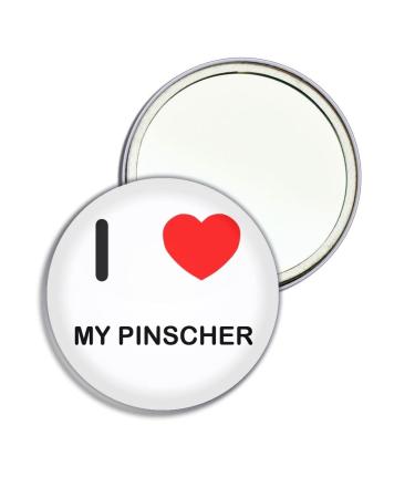I Love My Pinscher - 55mm Round Compact Mirror