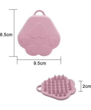 AQSQWQ Scalp Massage Brush | Silicone Shampoo Brush for Head Massage & Peeling | Wet & Dry Use | Improves Scalp Blood Flow | Pink - Buy Online on GoSupps.com