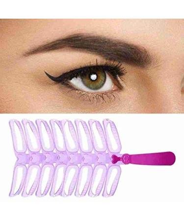 12-Piece Eyebrow Stencil Kit with Razor & Pencil - Reusable Shaper Template for Beginners & Pros - Buy Online on GoSupps.com