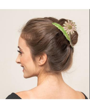 Buy 5-Piece Tulip & Cherry Hair Clip Set | Stylish Ginkgo & Daisy Back Clips | Big Hair Clips for Every Occasion - Buy Online on GoSupps.com