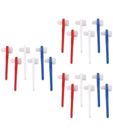 Gleavi 18 StK double-headed toothbrush holding brushes Subprothesis Aligner-prosthesis toothbrush prosthesis cleaning suitcase soft toothbrush tools travelable accessories