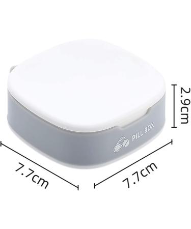 Portable Pill Organizer - Small Pill Case for Purse & Pocket | Daily 4x Pill Box for Vitamins & Supplements (3 PCS - Buy Online on GoSupps.com