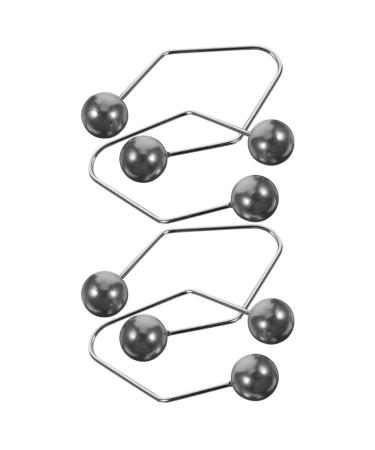 Gatuida Appareil Fossettes Visage en Alliage M tallique 2 Paires Noires Entra nement Facial pour Cr er des Fossettes Naturelles Exercice des Joues Usage Portable et R utilisable