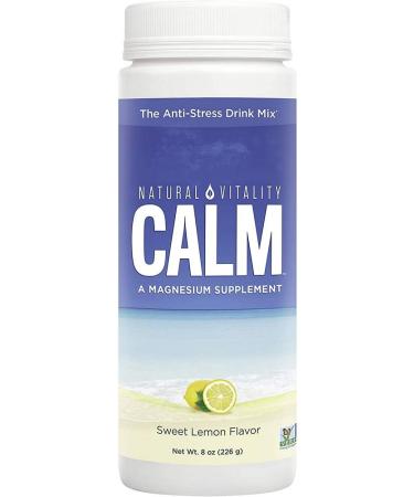 Natural Vitality Natural Calm The Anti-Stress Drink Organic Sweet Lemon Flavor 8 oz (226 g)