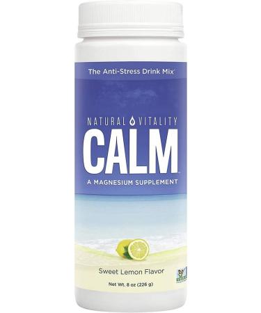 Natural Vitality Natural Calm The Anti-Stress Drink Organic Sweet Lemon Flavor 8 oz (226 g)