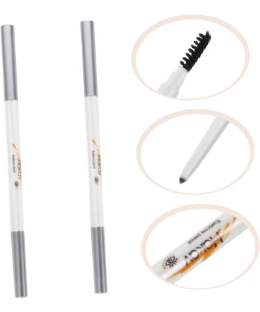 VINTORKY 2pcs Abs (shell) Eyebrow Pencil Brown Waterproof Gray Eyebrow Pencils Eyebrow Tool - Buy Online on GoSupps.com