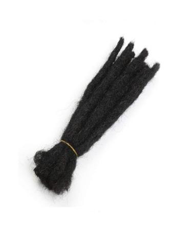 Coolbers 100% Human Hair Dreadlocks Extensions - 12-Inch Handmade Crochet Braids 10 Strands 1cm Width Available in 8 Inch #1b - International Shipping - Buy Online on GoSupps.com