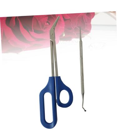 FRCOLOR 2 Sets Daily Life Fingernail Files Silver Color for a Friend Best Drill Bits for Stainless Steel Everyday Dal Grooming Kit Limas De U as Nail Kit Long Handle Manicure Elder - Buy Online on GoSupps.com