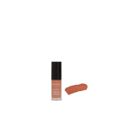 Benecos - Natural Beauty Biocosmetics - Matt Liquid Lipstick - High pigmented - With CarnaubaWachs - Talk -free - Vegan - Desert Rose Rose 5 ml (1 Pack)