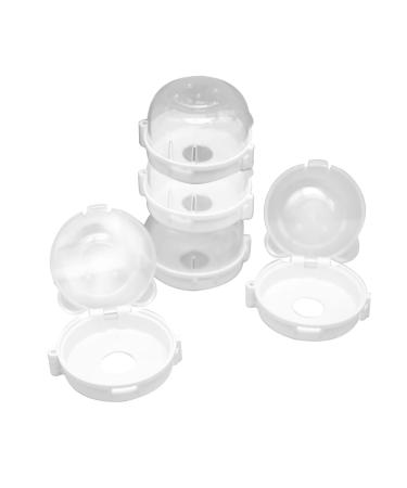 5PCS Gas Stove Knob Covers for Child Safety, Strong Adhesive Transparent Stove Guard for Child Safety,Clear Baby Stove Knob Covers, Stove Child Proof Knobs