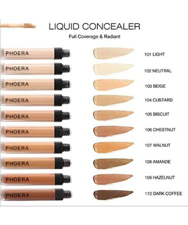 AQUAPURITY PHOERA Liquid Concealer Full Coverage Makeup - 106 Chestnut - 28.00g - Cruelty Free - Buy Online on GoSupps.com