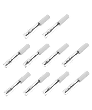 WOONEKY 10pcs Eyelash Tube Empty oil Bottles Mascara Bottles Eyelash Mascara Cosmetic White Plastic