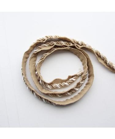 Bel Avenir 0.43 Twisted Lip Cord Trim - 13 Yards - Multicolor Handmade Crafts - DIY Decoration Edge Piping - Beige - Buy Online on GoSupps.com